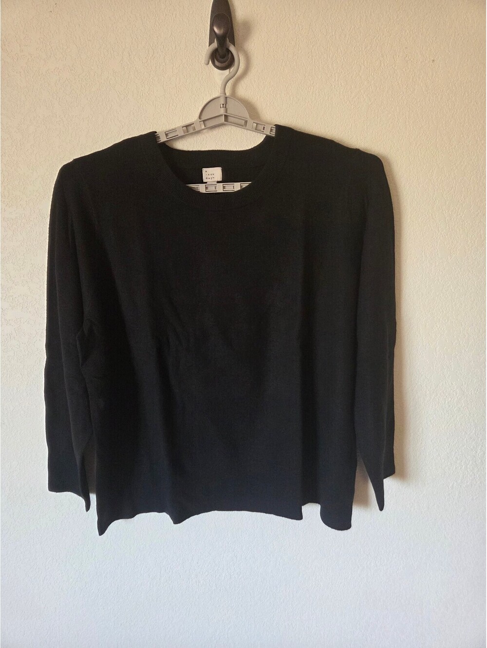a new day Women's Black Crew Neck Sweater Size 3X